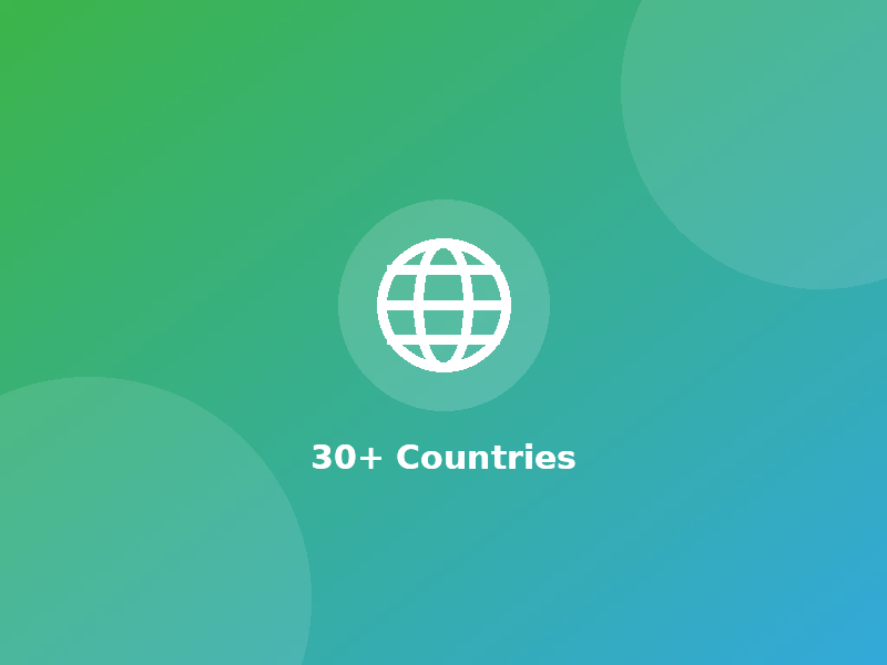 30+ Countries