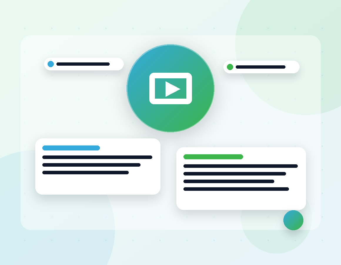 Illustration of 2D animation and motion graphics production for learning video
