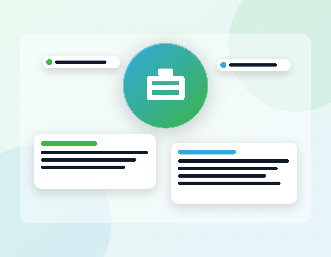 Illustration of corporate learning, LMS selection and training content