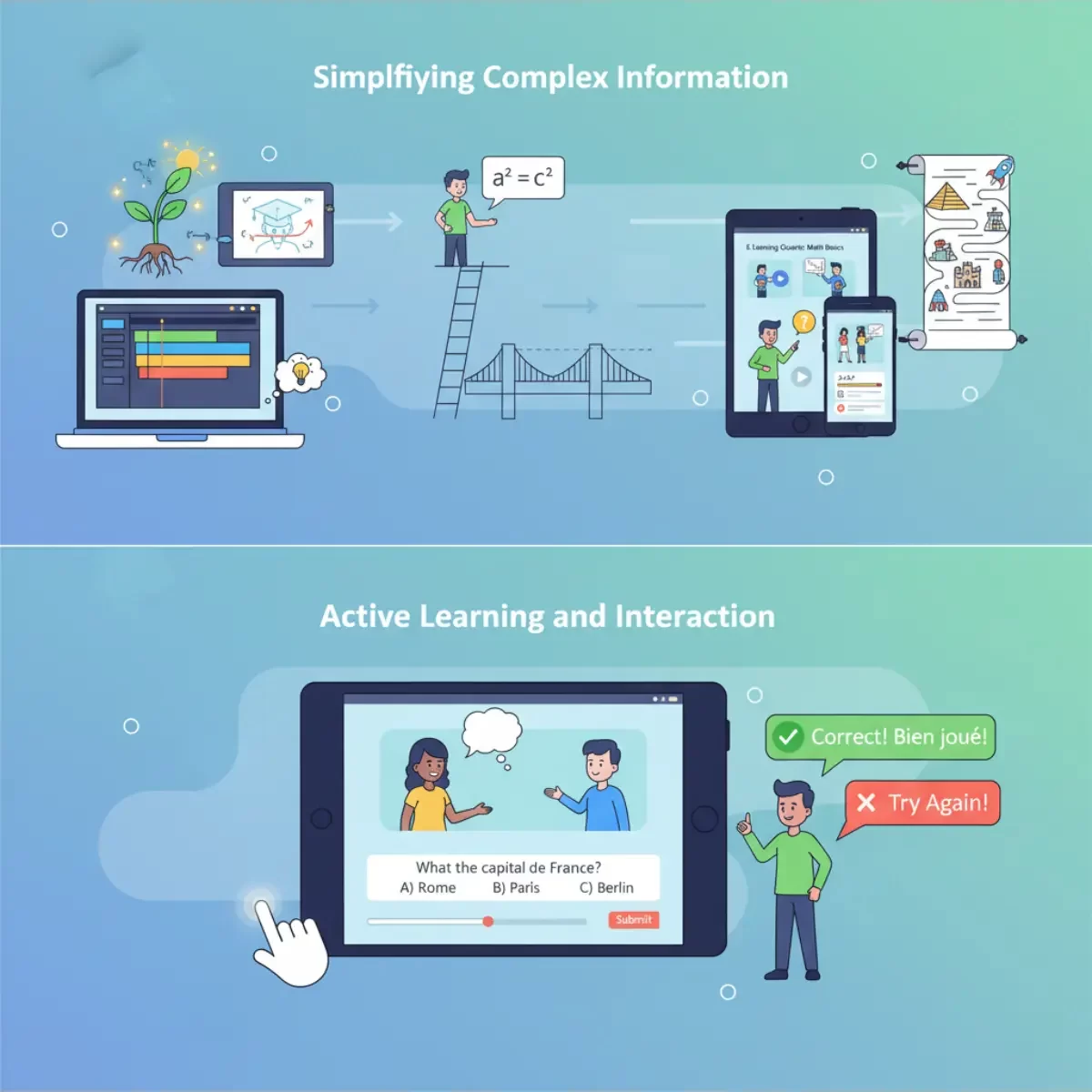 2D Animation Works in E-Learning